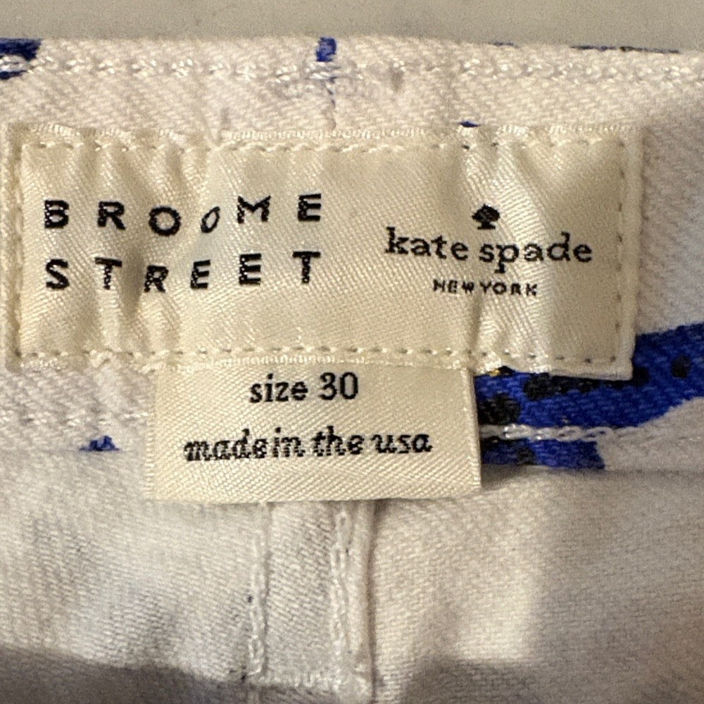 Kate Spade White and Blue Starfish Shorts - Picture 2 of 4